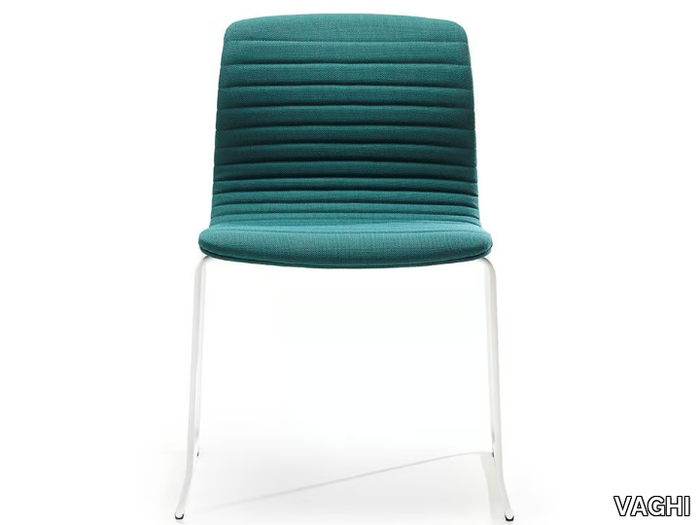 UNION GUEST - Sled base upholstered chair _ VAGHI