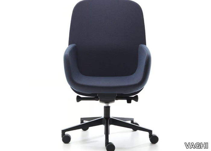 VIVA EXECUTIVE - Swivel easy chair with armrests _ VAGHI