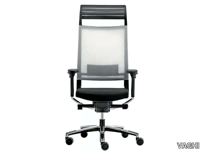 EXPO 15 - Swivel mesh office chair with headrest _ VAGHI