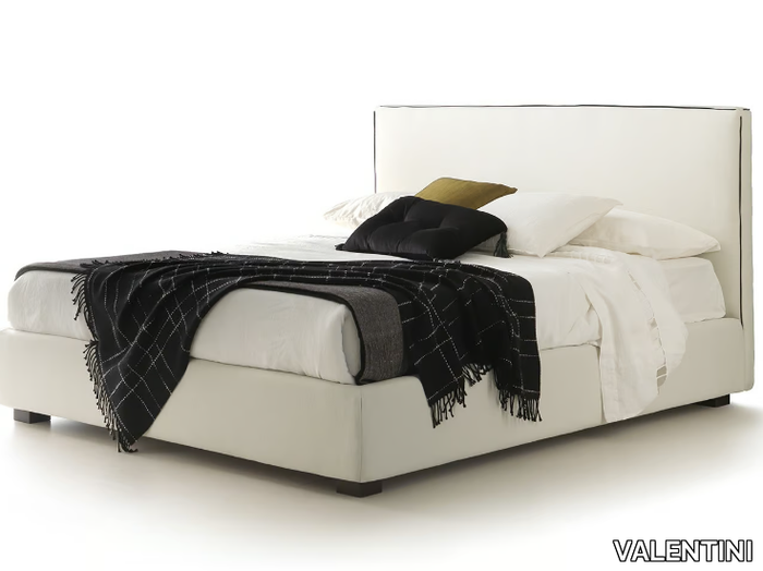 GROSS GRAIN - Fabric bed with upholstered headboard _ VALENTINI