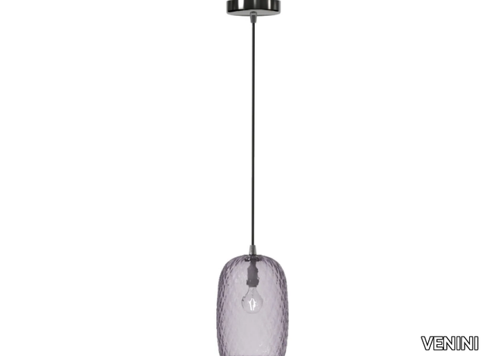 BALLOTON - Blown glass pendant lamp _ VENINI