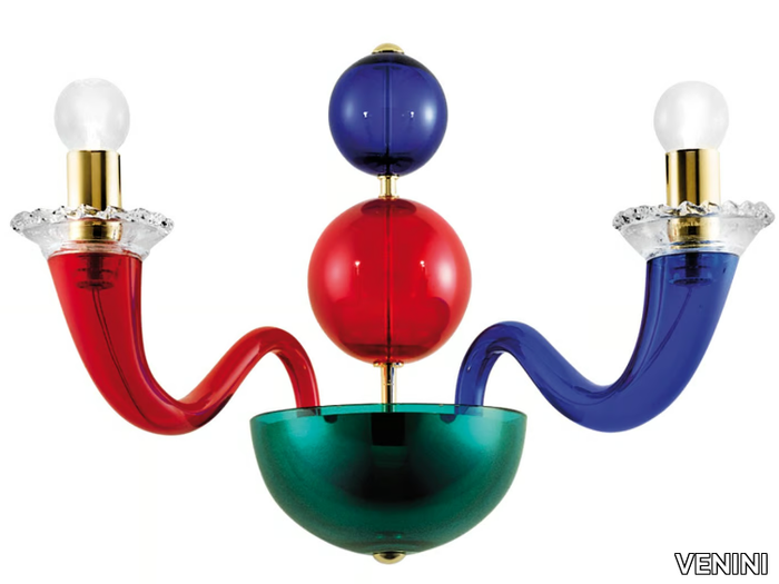 GIO PONTI 99.80 - Blown glass wall lamp _ VENINI