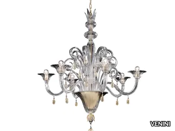 VITTORIALE - Blown glass chandelier _ VENINI