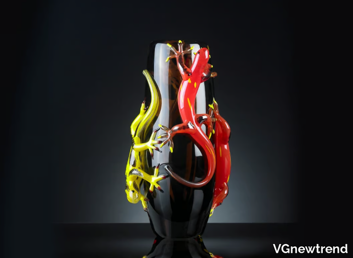 BIG 4 GECKOS - Glass vase _ VGnewtrend