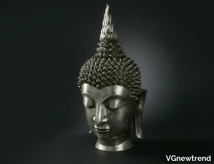 BUDDHA HEAD - Bronze sculpture _ VGnewtrend