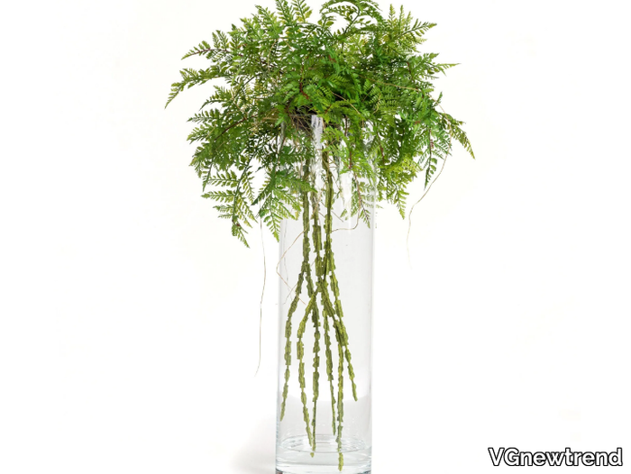 ETERNITY CILYNDER GREEN BALL TILL - Floral composition with glass vase _ VGnewtrend