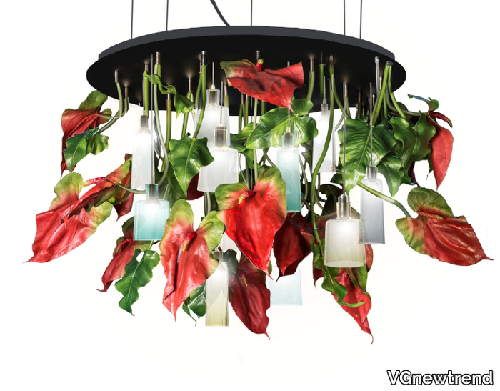 FLOWER POWER ANTHURIUM ROUND - LED recessed ceiling lamp _ VGnewtrend