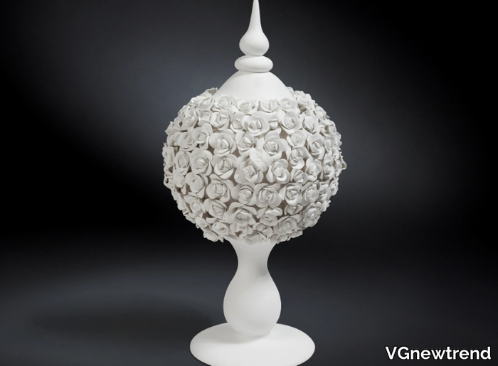 FRUIT STAND SPHERE COCO CAMELLIAS - Ceramic decorative object _ VGnewtrend