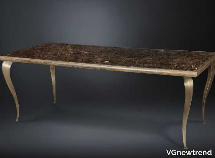 ADAM - Rectangular marble dining table _ VGnewtrend