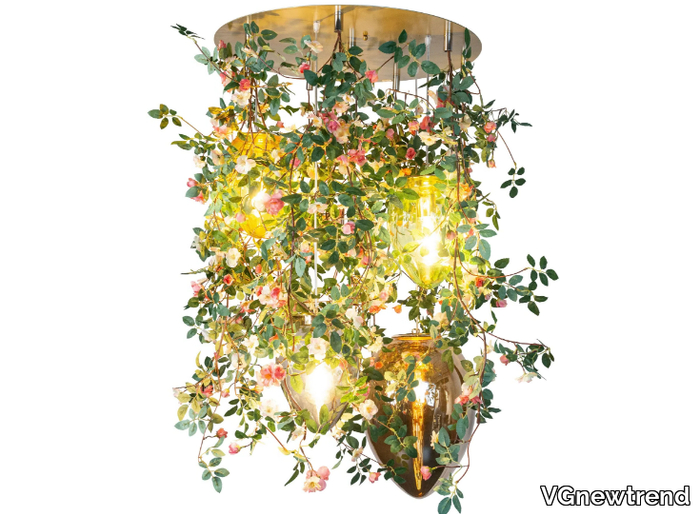 FLOWER POWER ROMANTIC ROSES - LED crystal ceiling lamp _ VGnewtrend