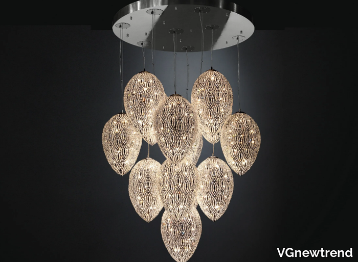 ARABESQUE EGG - Pendant lamp with crystals _ VGnewtrend