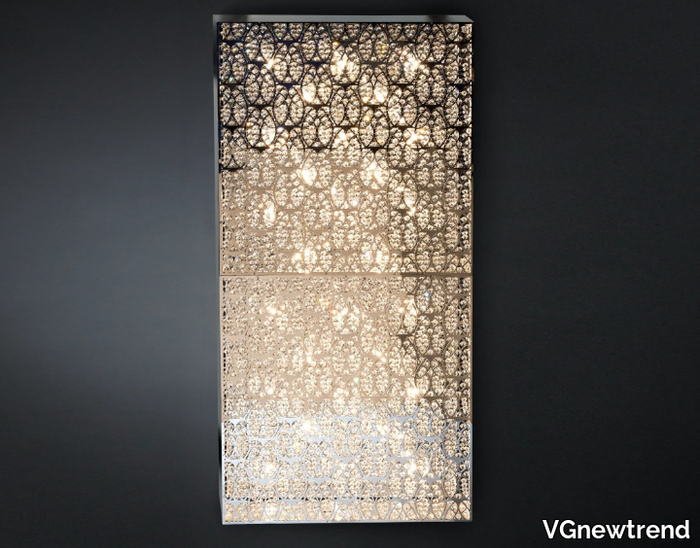 DOMINO RECTANGULAR - Wall light with crystals _ VGnewtrend