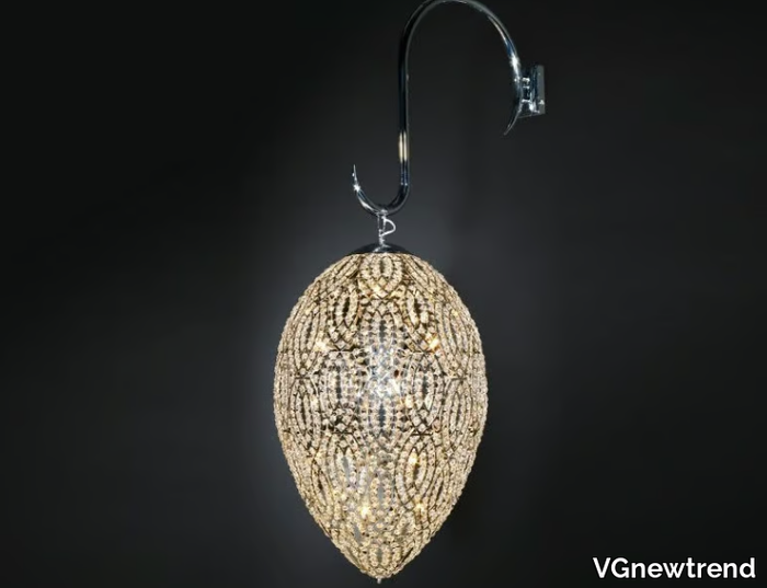 ARABESQUE EGG - Wall light with fixed arm with crystals _ VGnewtrend