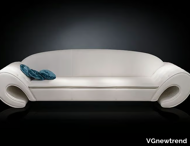 SILHOUETTE - Tufted leather sofa _ VGnewtrend