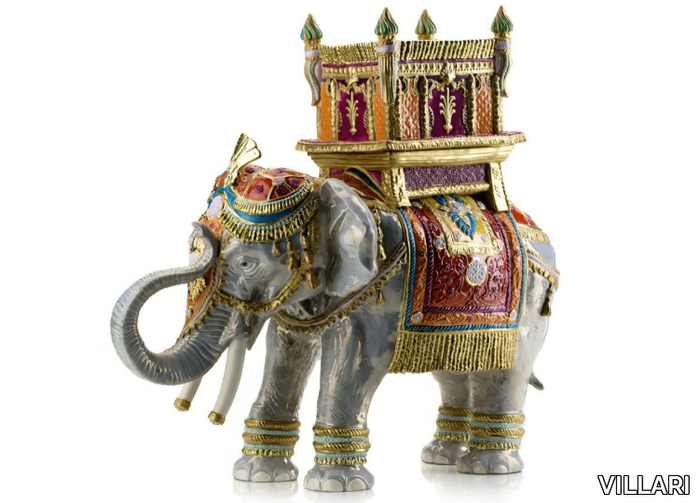 HAPPY JAIPUR ELEPHANT - Porcelain decorative object _ VILLARI