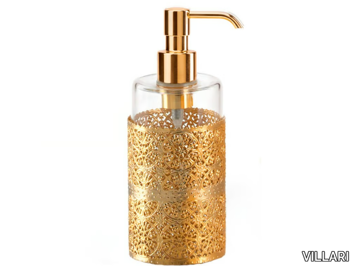 MARBELLA - Brass Bathroom soap dispenser _ VILLARI