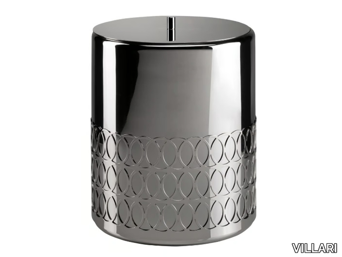 NEW YORK - Chromed brass bathroom waste bin _ VILLARI