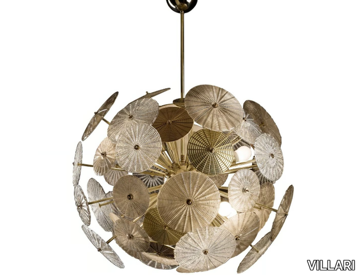 DANDELION - Suspension lamp in Murano glass and porcelain _ VILLARI