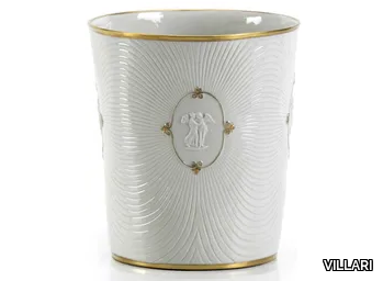 AMALFI - Porcelain bathroom waste bin _ VILLARI