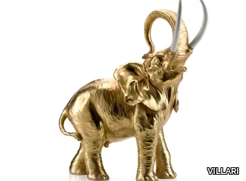 KING ELEPHANT - Porcelain decorative object _ VILLARI