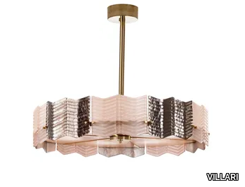 KATE - Suspension lamp in Murano glass and porcelain _ VILLARI