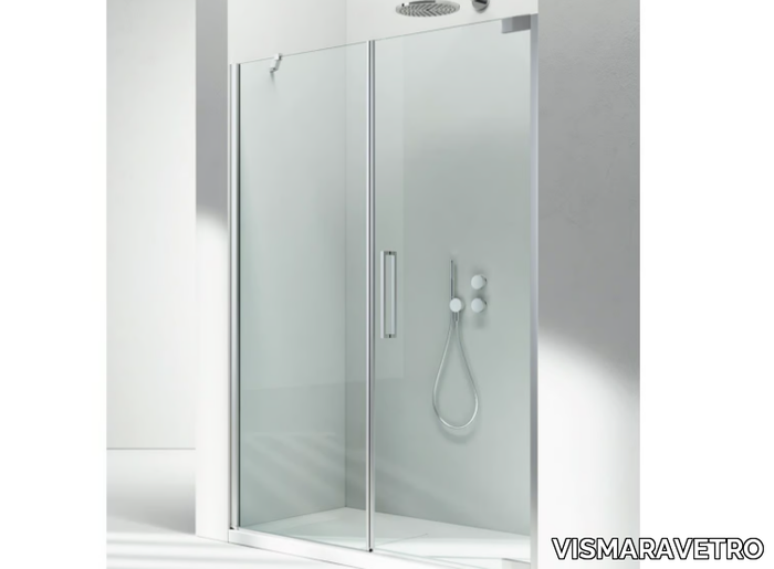 FLARE F2 - Niche glass shower cabin with hinged door _ VISMARAVETRO