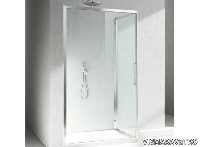 SERIE 7000 ZQ+ZF - Corner shower cabin with sliding door _ VISMARAVETRO