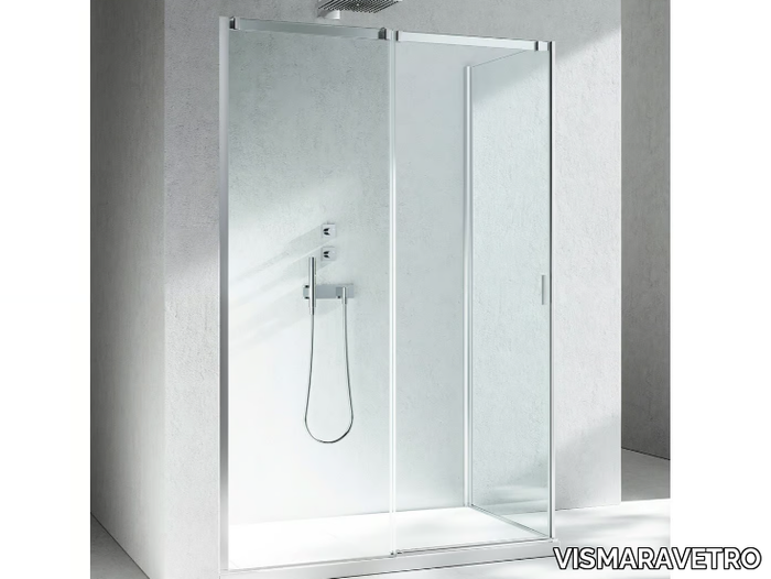 SERIE 8000 CQ+CF - Corner shower cabin with sliding door _ VISMARAVETRO