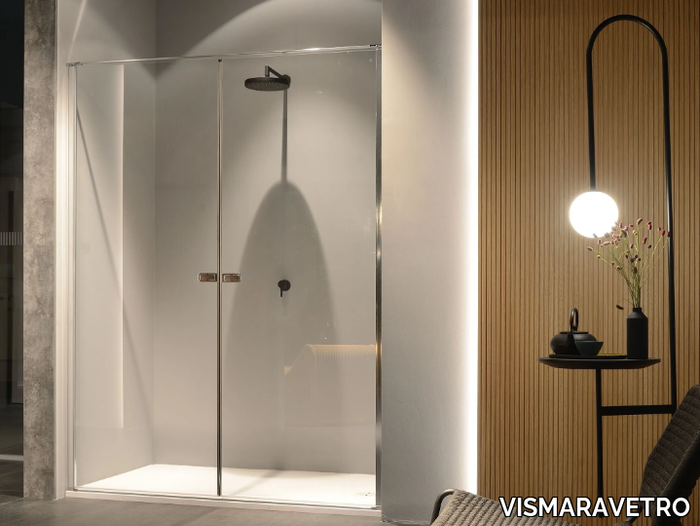 LINK - Niche shower cabin with hinged door _ VISMARAVETRO