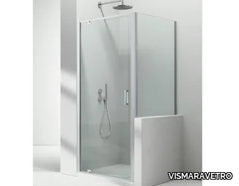 JUNIOR GA+GP - Shower cabin with pivot door _ VISMARAVETRO