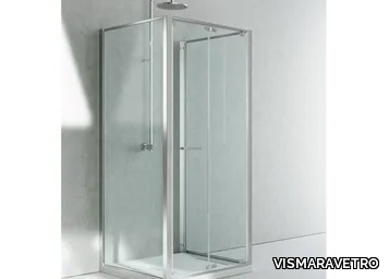 JUNIOR GF+GN+GF - Custom tempered glass shower cabin _ VISMARAVETRO