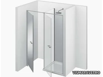 TWIN T30 - Niche shower cabin with storage container _ VISMARAVETRO