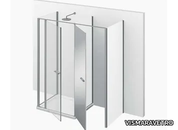TWIN T43 - Shower cabin with storage container _ VISMARAVETRO
