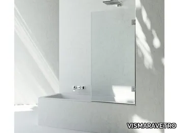 HV - Glass bathtub wall panel with hinged doors _ VISMARAVETRO