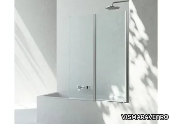 NP - Folding glass bathtub wall panel with folding door _ VISMARAVETRO