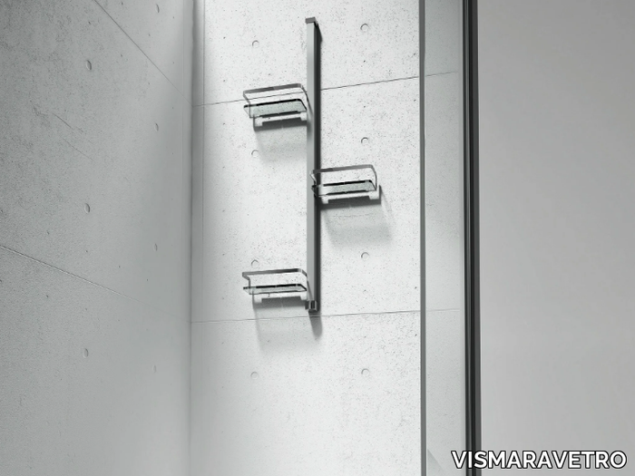 BASKET - Wall-mounted stainless steel shower column _ VISMARAVETRO