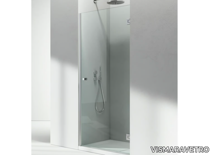 SERIE F HN - Niche crystal shower cabin with hinged door _ VISMARAVETRO