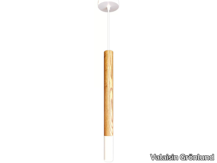 FLUTE - LED wooden pendant lamp _ Valaisin Grönlund