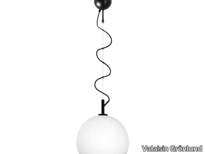 BLOOM ROUND - Glass pendant lamp _ Valaisin Grönlund