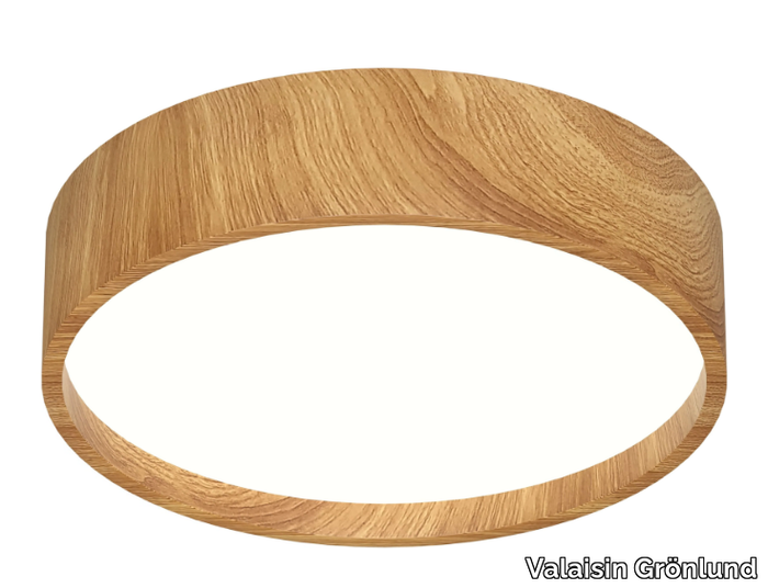 OAK - LED wood-coloured metal ceiling lamp _ Valaisin Grönlund