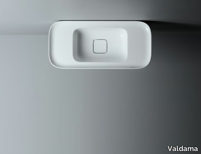 CAMEO - Countertop and wall-hung ceramic washbasin without overflow _ Valdama