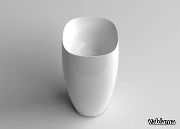 SEED - Freestanding single ceramic washbasin _ Valdama