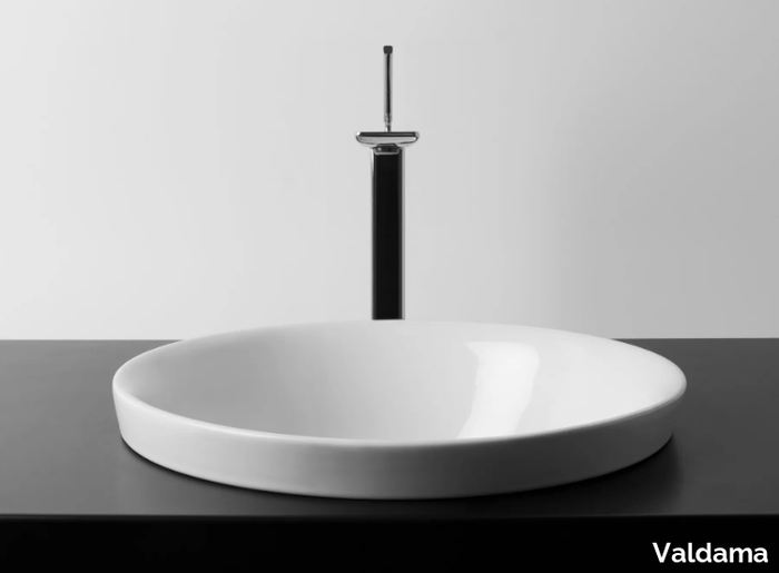 SOUL - Inset round single ceramic washbasin _ Valdama