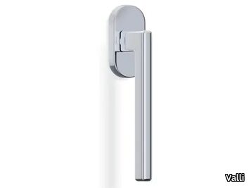 H1044 OBERON - Contemporary style metal window handle on rose _ Valli