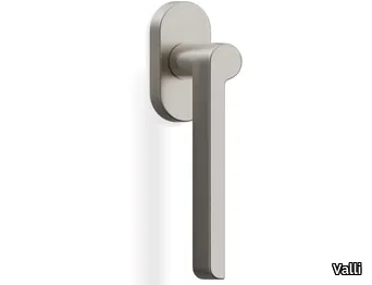 H1054 W.W. - Brass window handle on rose _ Valli