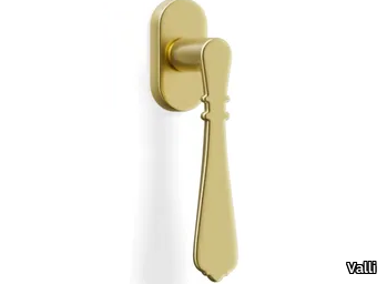 H1061 CENERENTOLA - Brass window handle on rose _ Valli