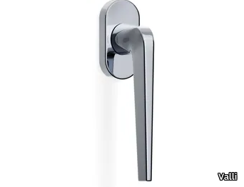 H348 DC - Brass window handle on rose _ Valli