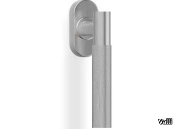 H5015 K2 - Stainless steel window handle on rose _ Valli