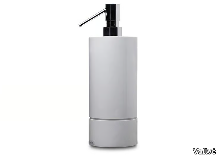 500 ROUND - Resin Bathroom soap dispenser _ Vallvé