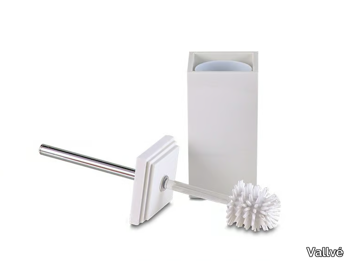 CUBO - Resin toilet brush _ Vallvé